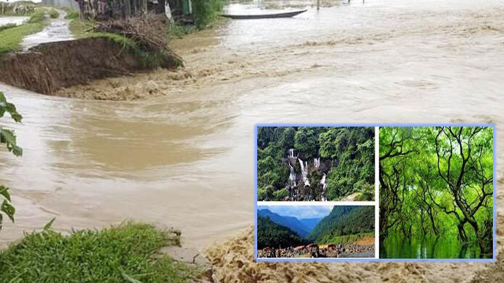 বন্যায় সিলেটের পর্যটন স্পট বন্ধ ঘোষণা