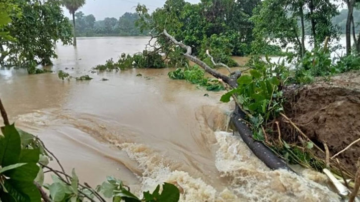 ফুলগাজীতে বন্যায় ২১ গ্রাম প্লাবিত