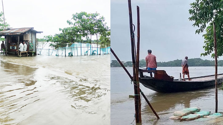 সুনামগঞ্জে বন্যায় ৩ উপজেলার সঙ্গে যোগাযোগ বিচ্ছিন্ন