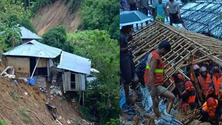 কক্সবাজারে পাহাড় ধসে প্রাণ গেল ২ জনের